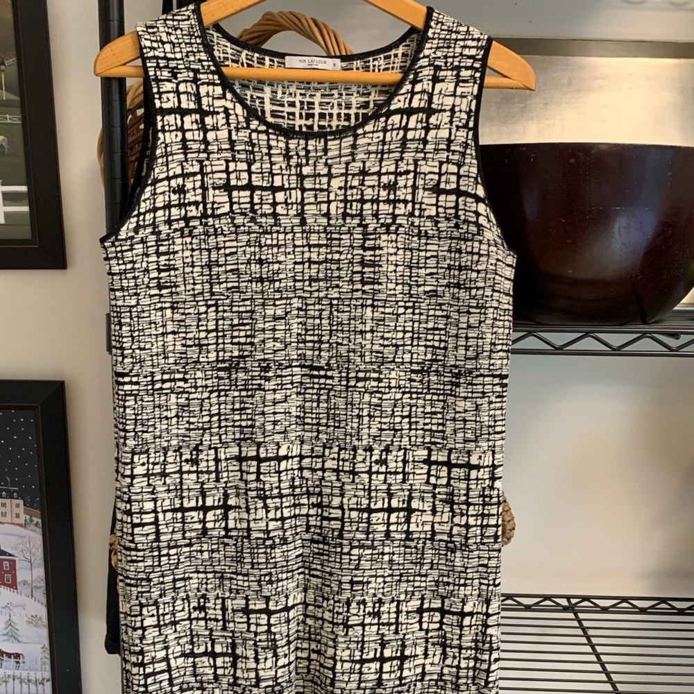 MM LaFleur The Madeline Dress Size: M Black/Cream